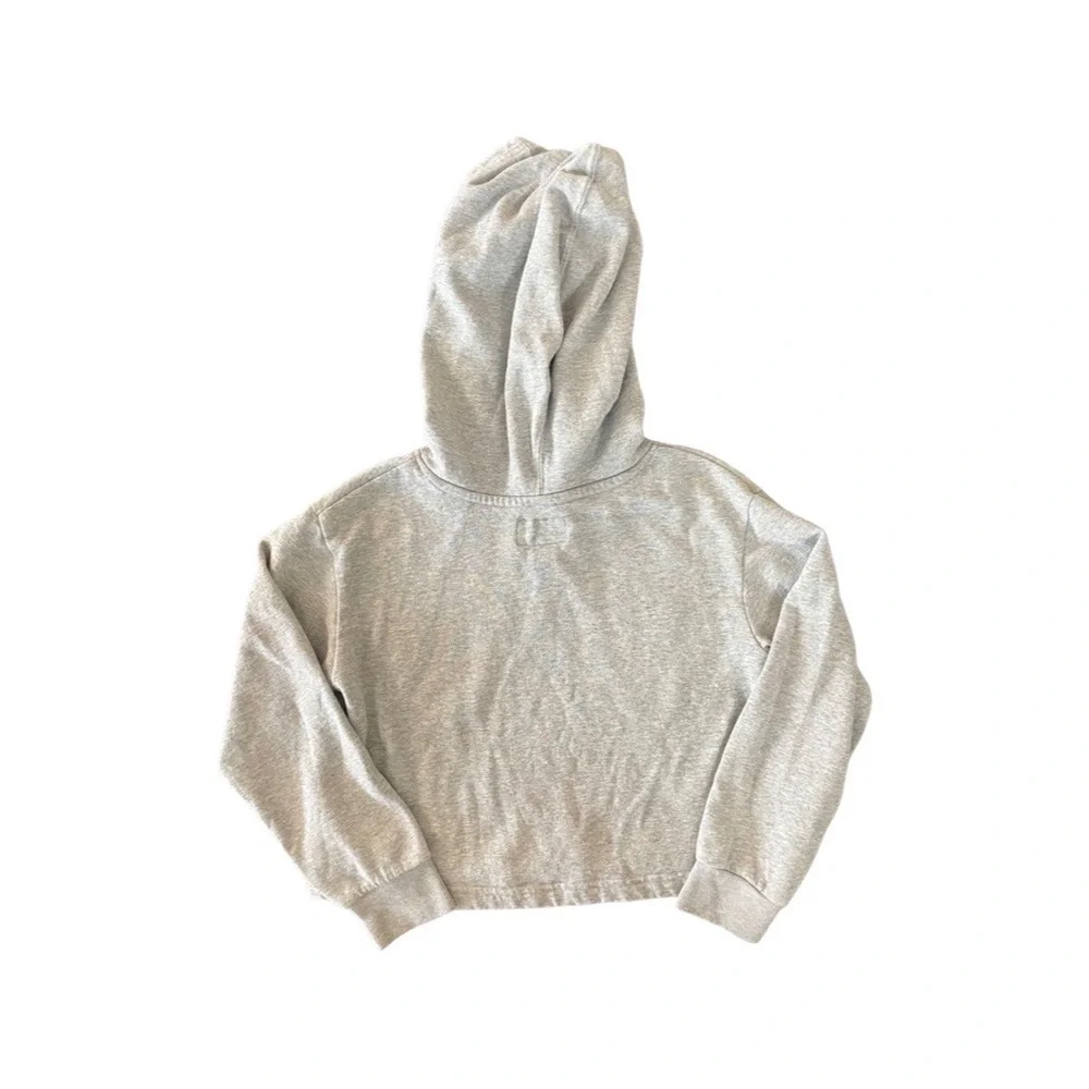 Girls Converse Gray Hooded Sweatshirt, Small (8-10)